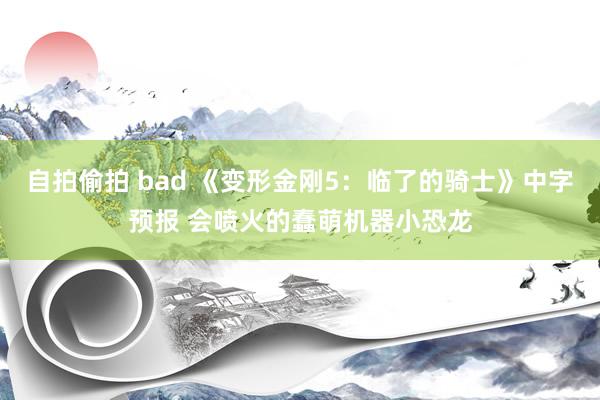 自拍偷拍 bad 《变形金刚5:临了的骑士》中字预报 会喷火的蠢萌机器小恐龙
