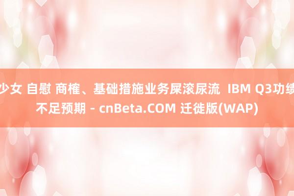 少女 自慰 商榷、基础措施业务屎滚尿流  IBM Q3功绩不足预期 - cnBeta.COM 迁徙版(WAP)